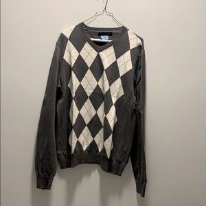 Men’s argyle sweater